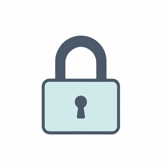 vector lock icon illustration of creative design