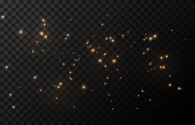 Vector magic glow. Sparkling light, sparkle dust png. Sparkling magical dust. Christmas light.