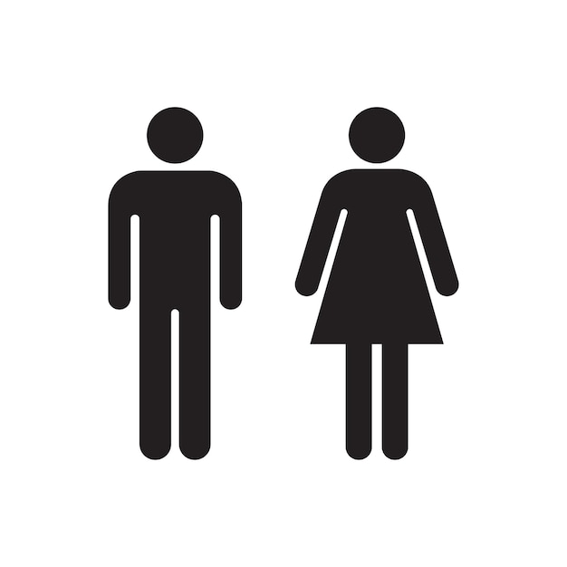 Vector Man And Woman Icon Symbol