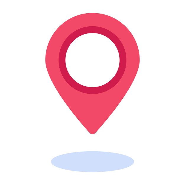 Vector Map and Location Flat Icons