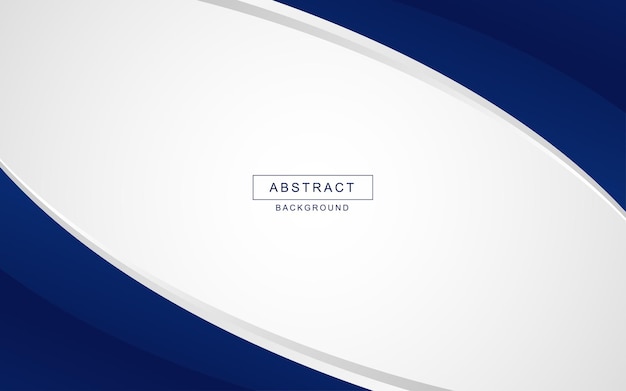 Vector modern blue business presentation template