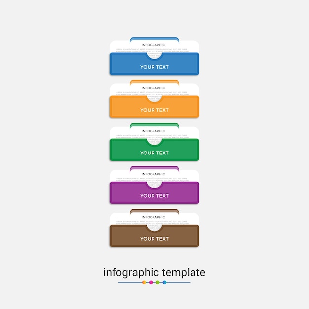 vector modern business infographic illustration design with numbers