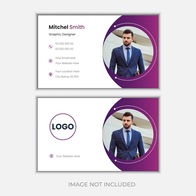 Vector modern card template