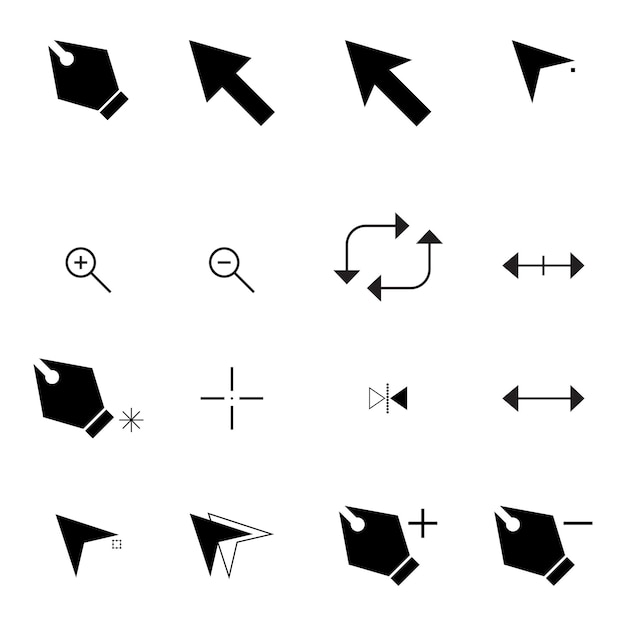 vector mouse cursor collection design