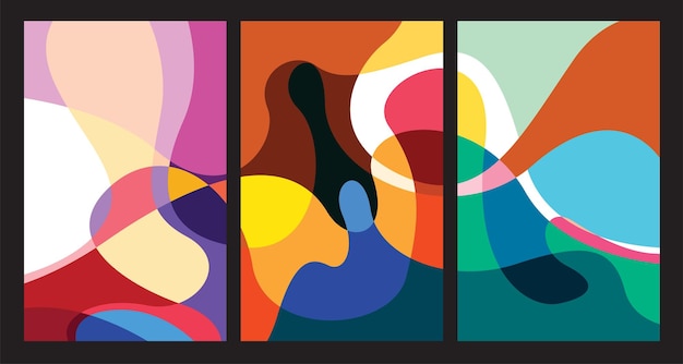 Vector nền trừu tượng psychedelic chất lỏng và chất lưu đầy màu sắc