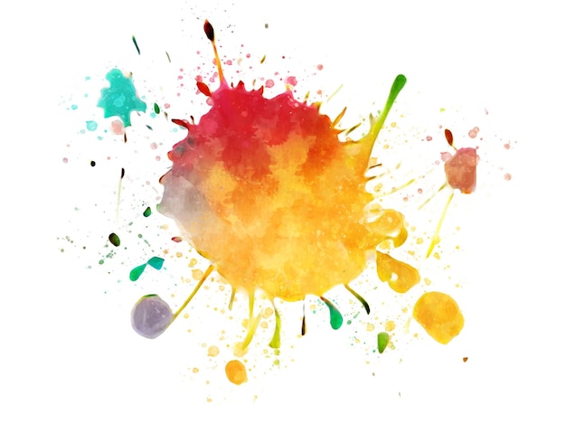 Vector of colorful splash of watercolor.