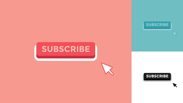 vector of subscribe button perfect for video content additional element etc