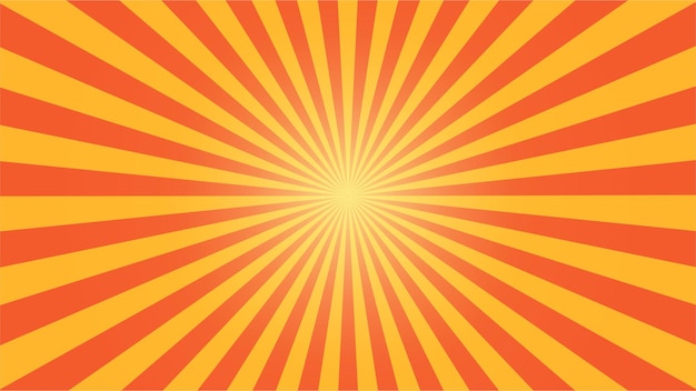 Vector of Sunburst with Orange and Yellow Color Good for additional background additional element