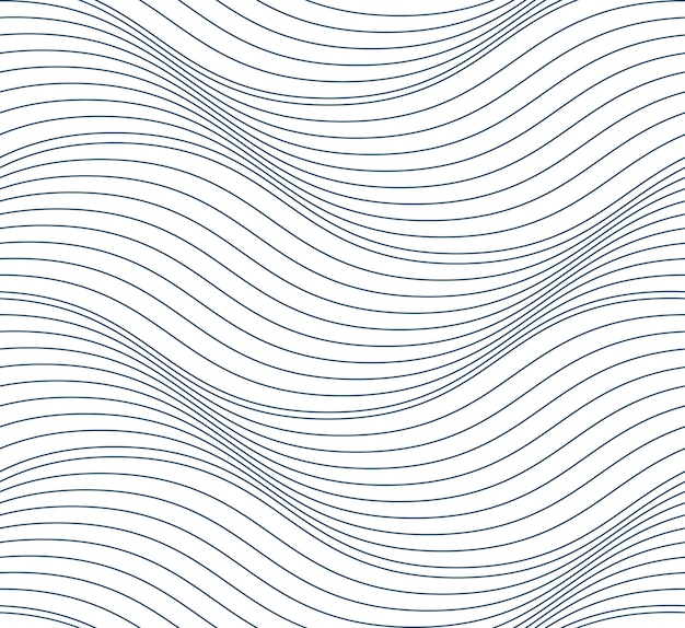 Vector ornamental continuous background made using undulate lines and curves. Monochrome netting composition can be used as wallpaper pattern.