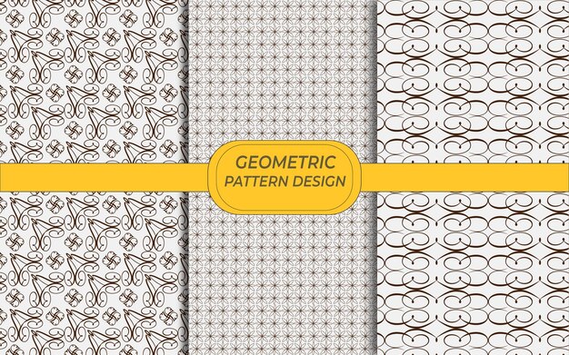 Vector Professional amp Modern Geometric Pattern Template