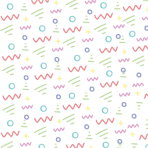 Vector seamless cute pattern bacground