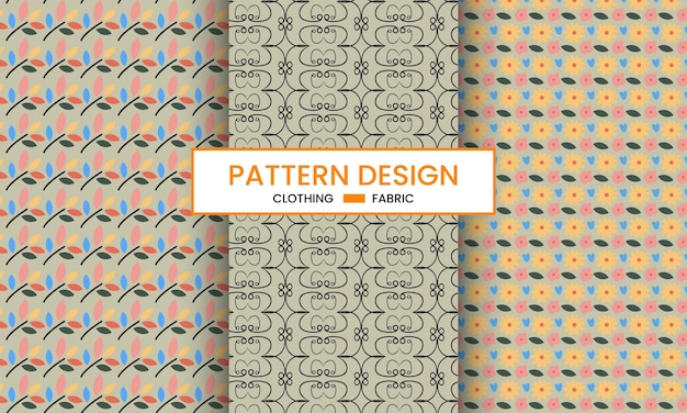 vector seamless floral pattern design fabric art fashion contour