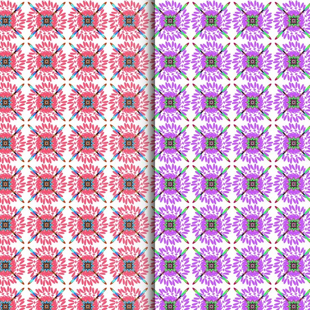 Vector seamless pattern Free vector cute silver floral pattern on a white background pattern