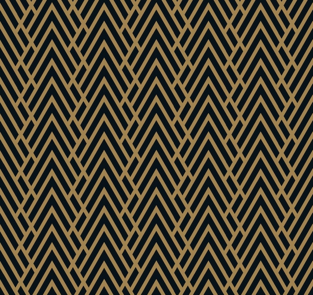Vector seamless pattern Geometric background with rhombus Abstract geometric pattern Golden textureSeamless geometric pattern