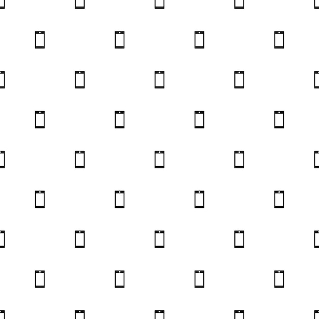 Vector seamless pattern, smart phone, Editable can be used for web page backgrounds, pattern fills