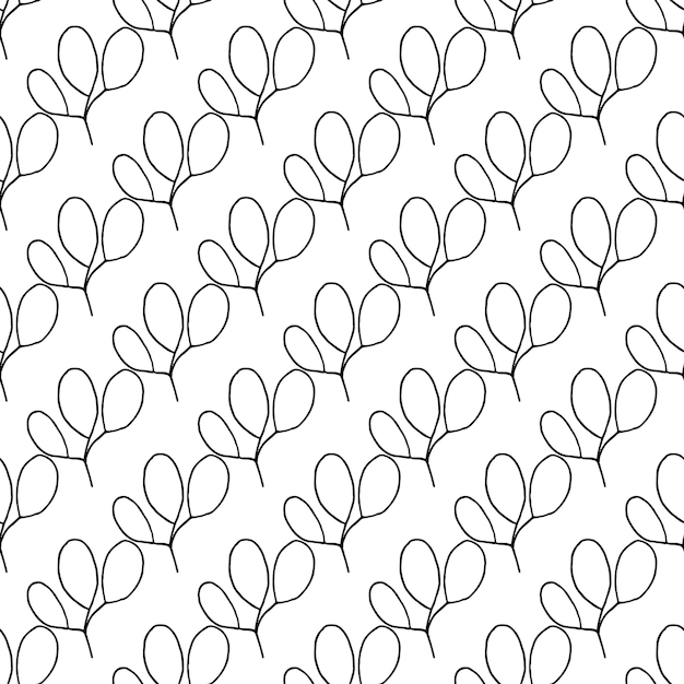 vector seamless pattern with flowers botanical seamless pattern