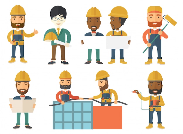 vector set of constructors and builders characters