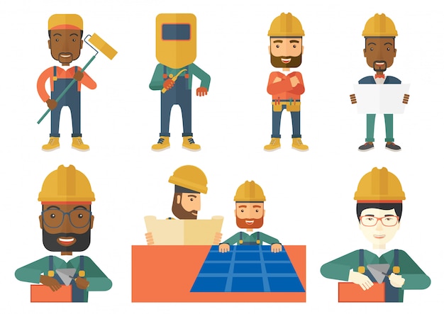 vector set of constructors and builders characters