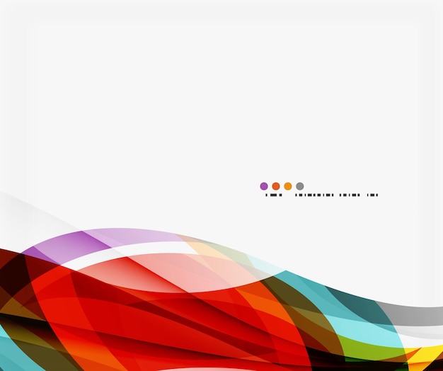 Vector silk wave background Vector template background for workflow layout diagram number options or web design