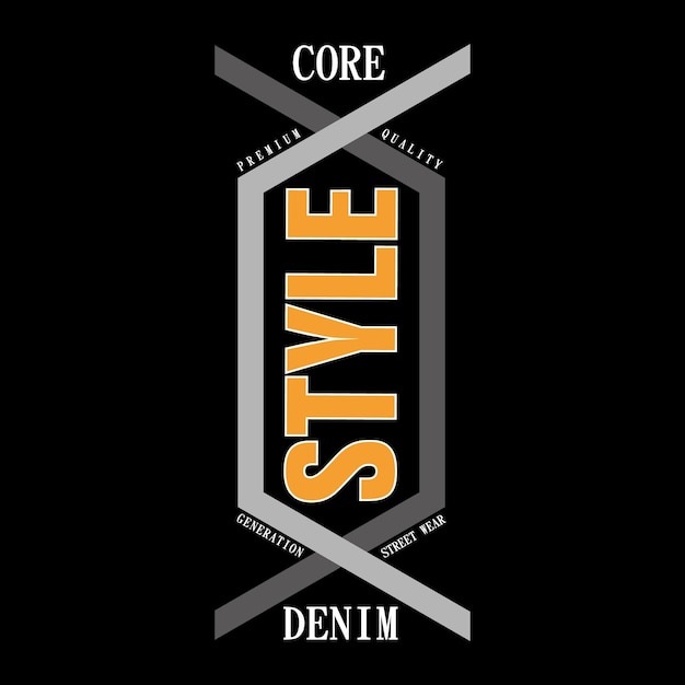 vector style lettering stylish t shirt design