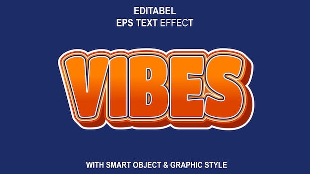 vector text effect eps format