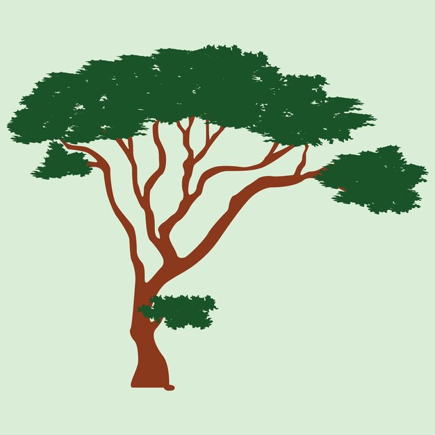 vector tree illustration background