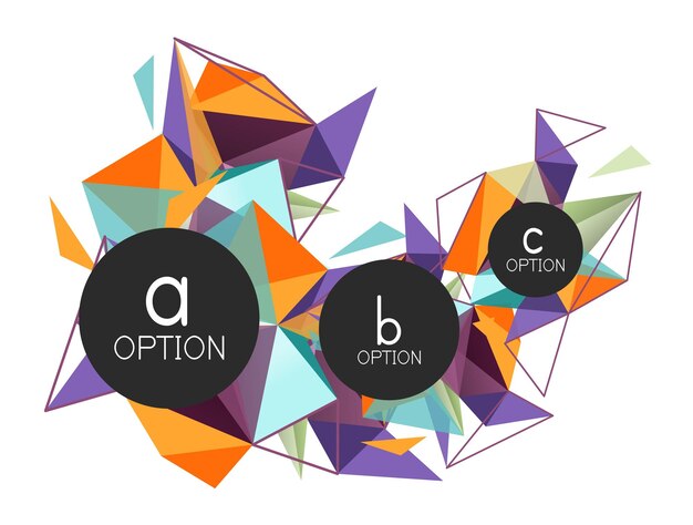 vector triangle abstract background low poly concept