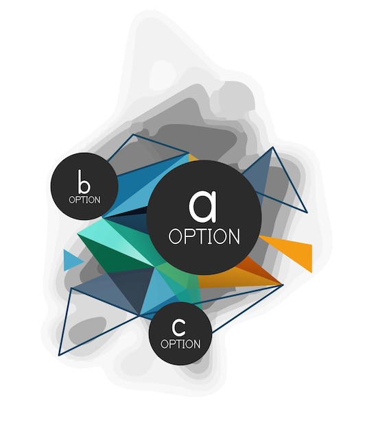 vector triangle abstract background low poly concept