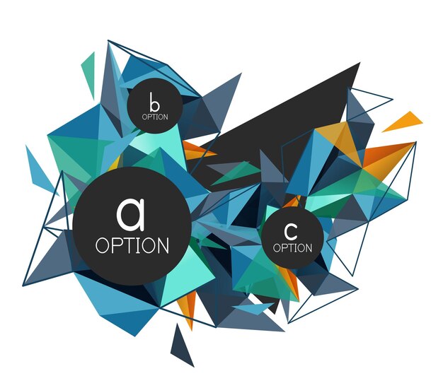 vector triangle abstract background low poly concept