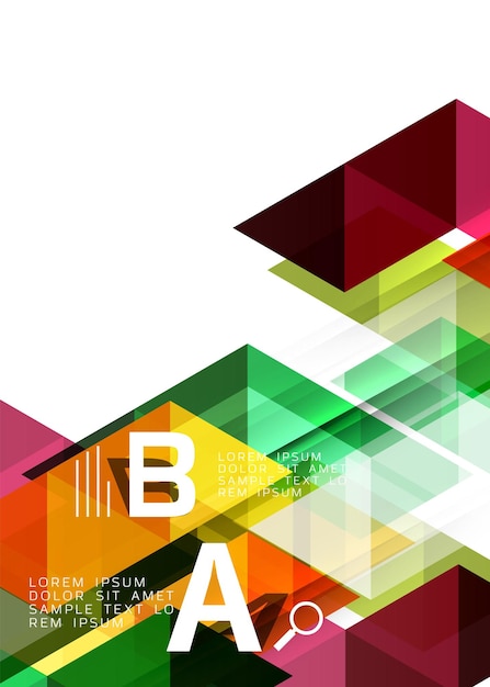Vector triangle compostiion abstract background