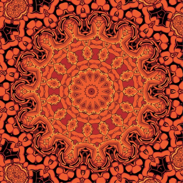 Vector Tribal indian vintage ethnic seamless design Festive colorful mandala pattern