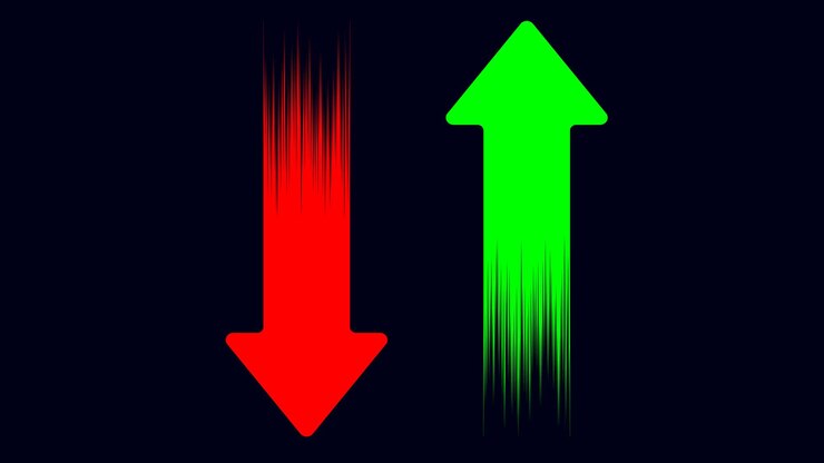 Vector vector up and down arrows
