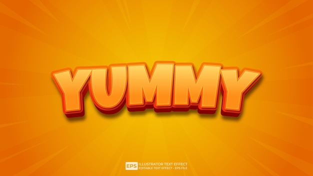 Vector vector 3d text  editable text effect font