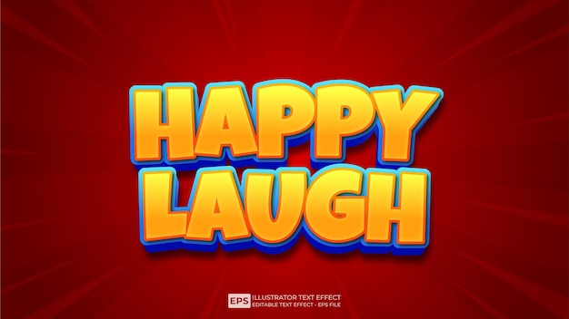 vector vector vector 3d text editable text effect happy laugh