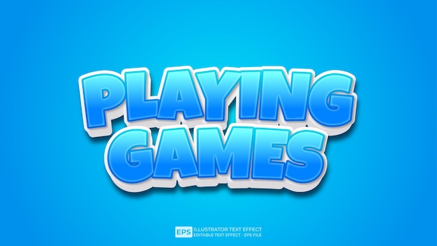 vector vector vector 3d text editable text effect playing games