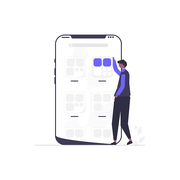 vector ý tưởng trên điện thoại di động