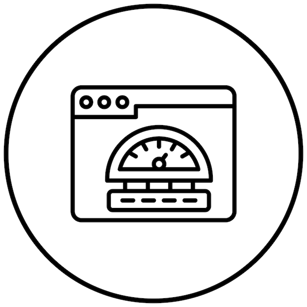 Velocity vector icon Can be used for Project Assesment iconset