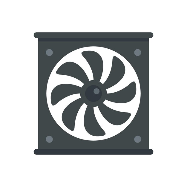 Ventilator icon Flat illustration of ventilator vector icon isolated on white background