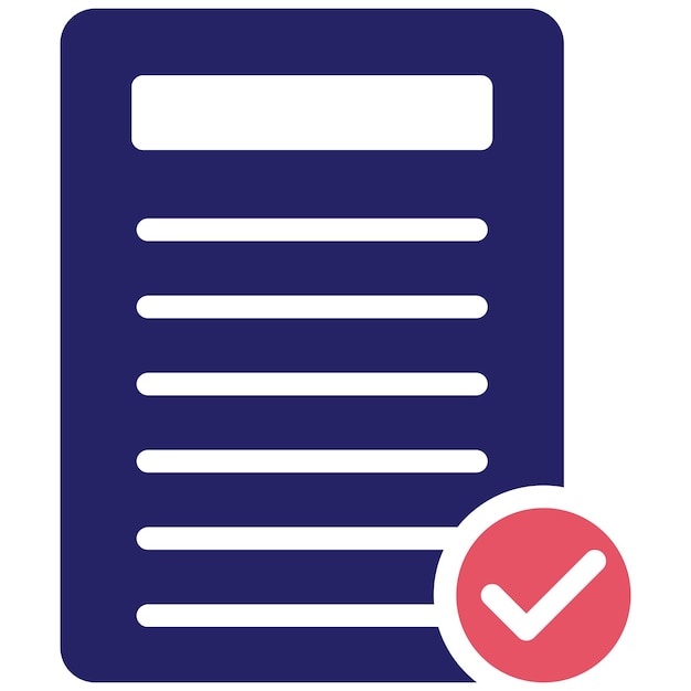 Verification vector icon illustration of Quality Assurance iconset