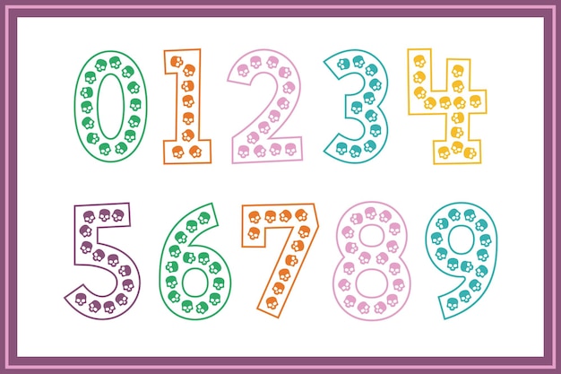 versatile collection of skull numbers for various uses
