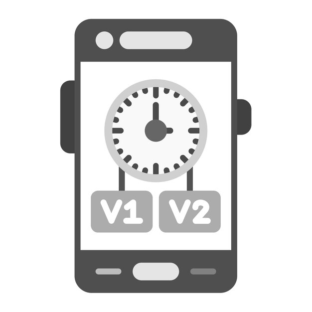 version history icon vector image can be used for mobile app development