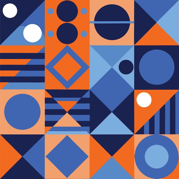 Vibrant Abstract Geometric Pattern Design