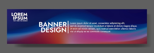vibrant and dynamic abstract banner with a flowing colorful wave