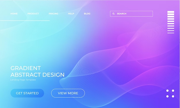 Vibrant Colors Grainy Background for Trendy Vector Landing Page Design