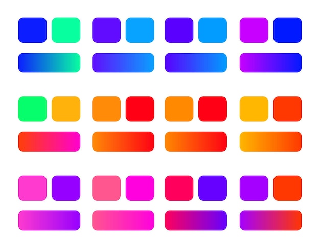 vibrant gradient color palette