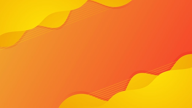 Vibrant Yellow geometric background with fluid gradient shapes
