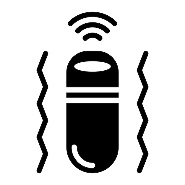Vibration Sensor icon vector image Can be used for Sensors