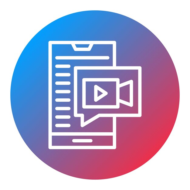 video message icon vector image can be used for product management