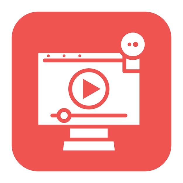Video Streaming icon vector image Can be used for New Media
