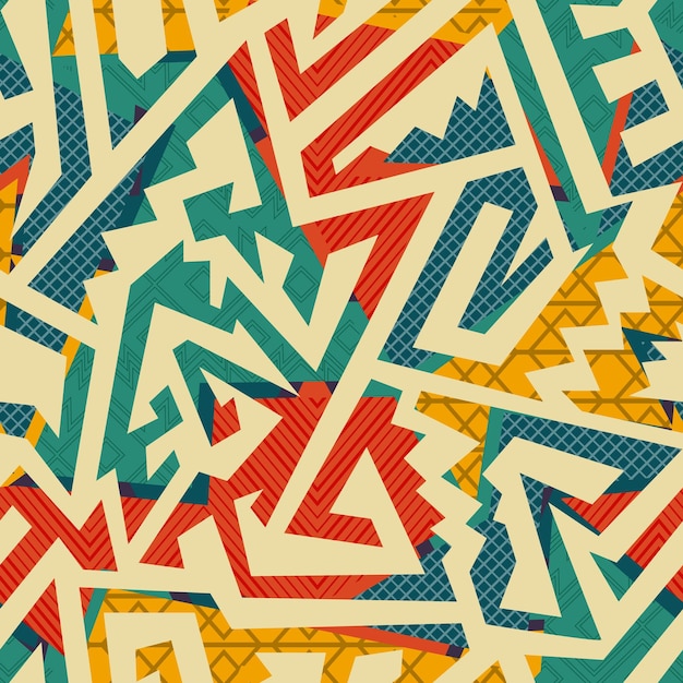 Vintage geometric seamless pattern